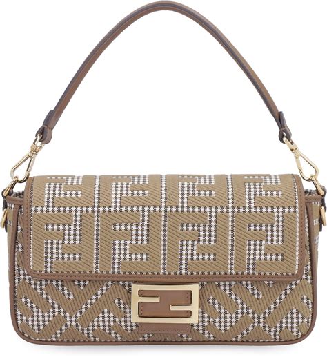 fendi borsa canvas cerato|fendi baguette silver.